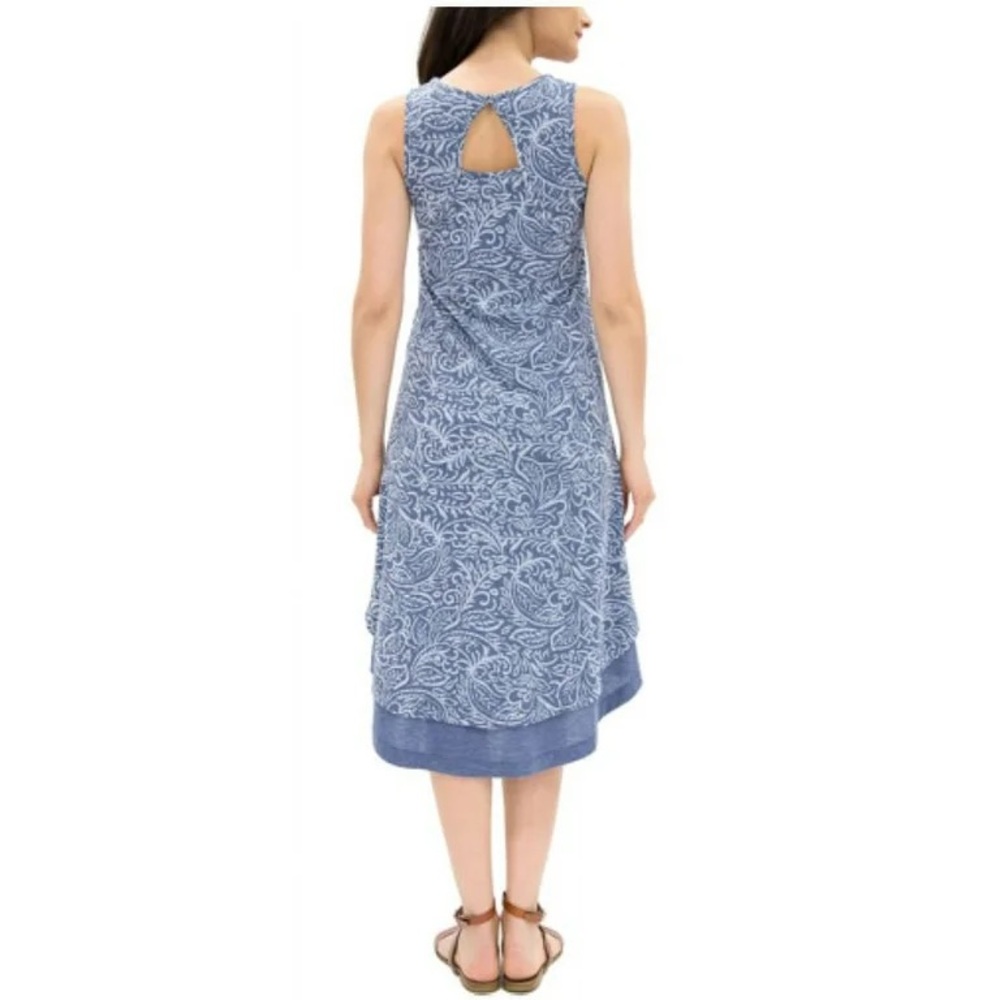 Mod O Doc blue and white Keyhole dress - Picture 2 of 5
